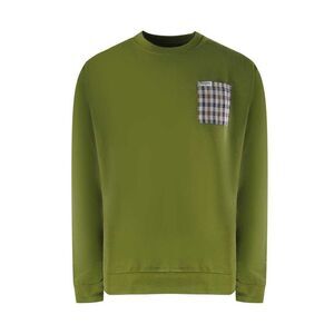 Aquascutum Unisex Adult Active Iconic Pocket Sweatshirt / Army Green